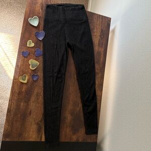 Black Gray High-Waisted Leggings